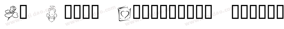 KR Cuori Divertenti 7字体转换